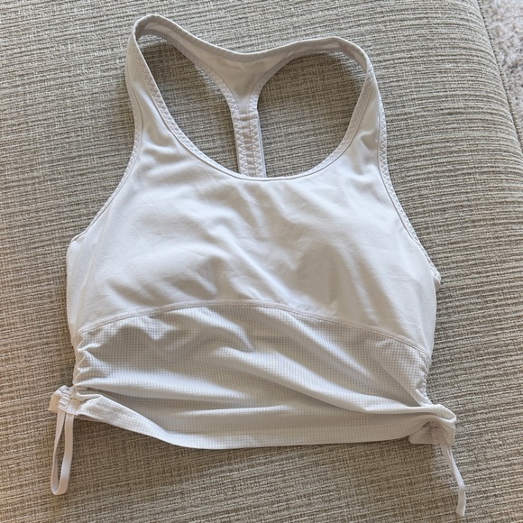 Fabletics White Racerback Athletic Tank Top - Picture 3 of 3